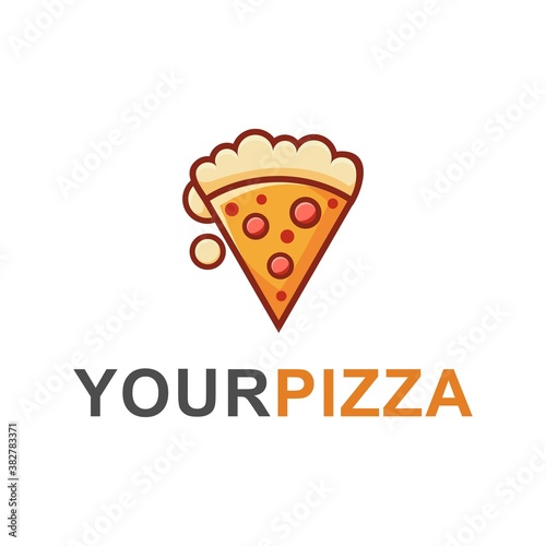 pizza logo design vector. logo design of pizza 
