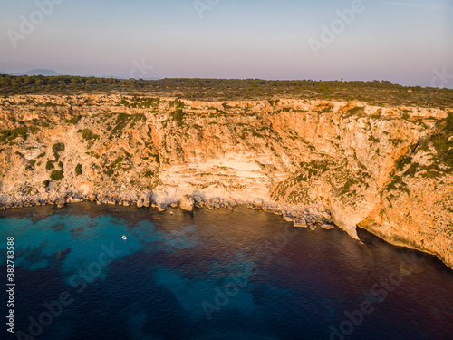 Panoramic cliff of Llucmajor, Majorca, Balearic Islands, Spain