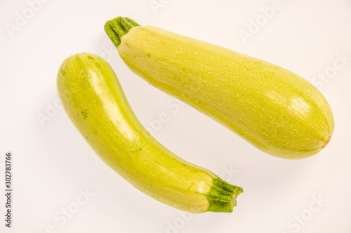 two zucchini, C. pepo subsp. pepo Vegetable Marrow Group