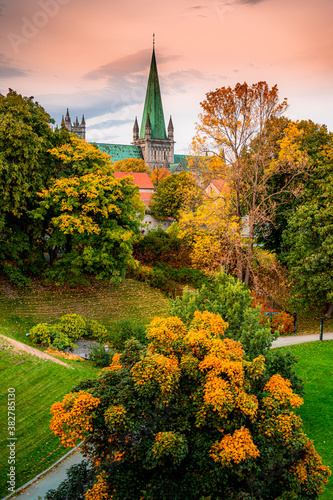 Famous tourist attractions in Trondheim, Norway