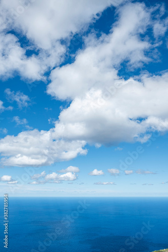 clouds over the mediterranean Banyalbufar  Mallorca  Spain