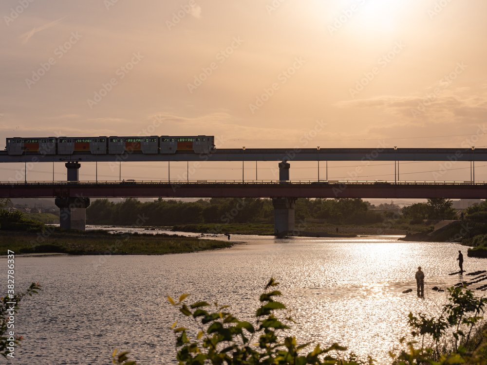 Obraz premium 多摩モノレール