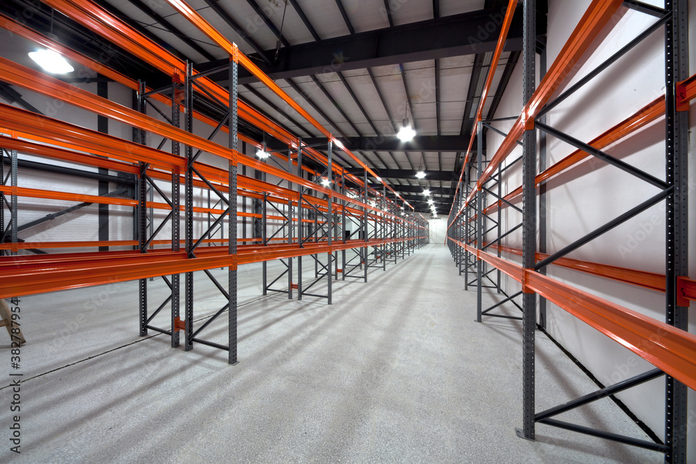 Fototapeta premium Empty hangar for storage of equipment