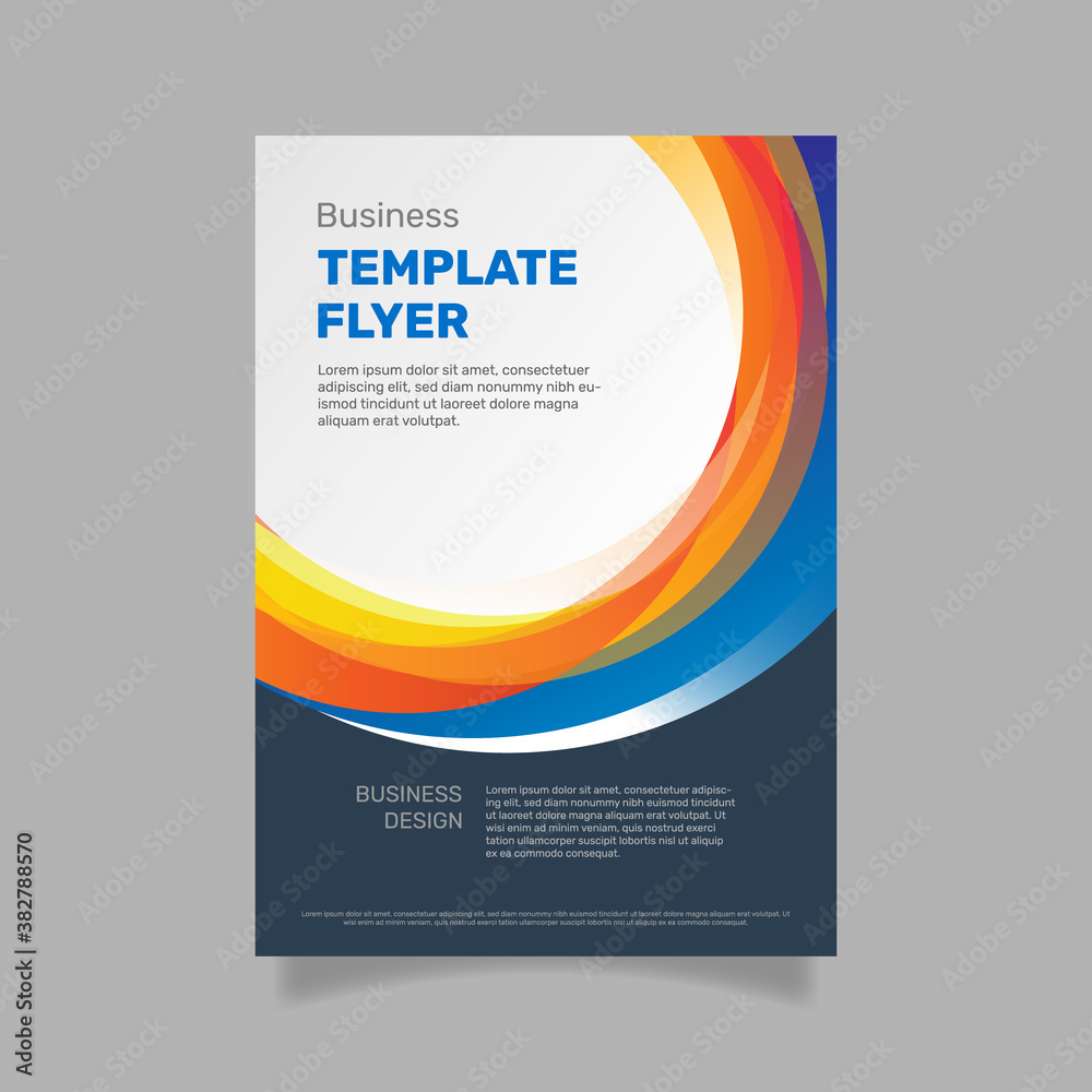 Obraz premium Business flyer abstract template. - Vector.