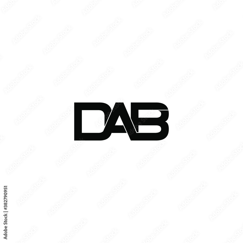 Obraz premium dab letter original monogram logo design