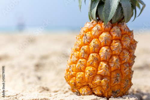pineapple on the beach