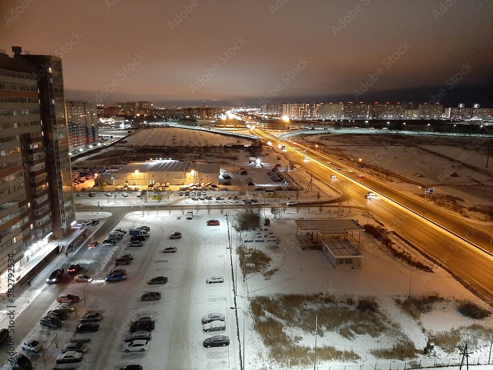 Fototapeta premium traffic at night