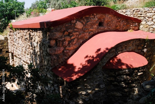 The church of Panagia Gourlomata at Drymonas village, Leros island, Greece. photo