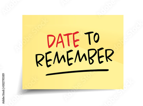 Date to remember