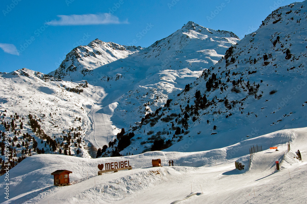 Meribel Mottaret Mont Vallon Les Trois Vallees 3 Valleys ski area French Alps France