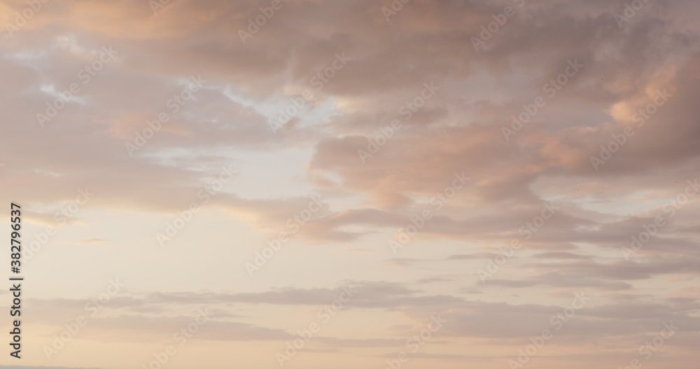 background of clouds on sunset sky