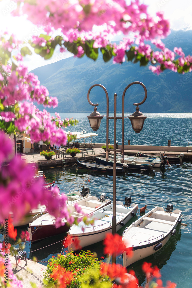 Limone, town on Garda Lake, Lombardy, Italy