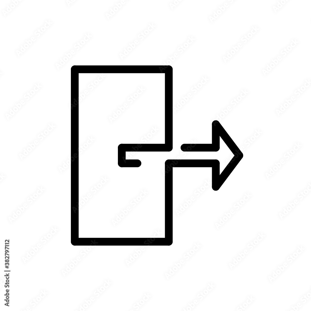 Logout icon. internet button with white background Logout icon. internet button with white background