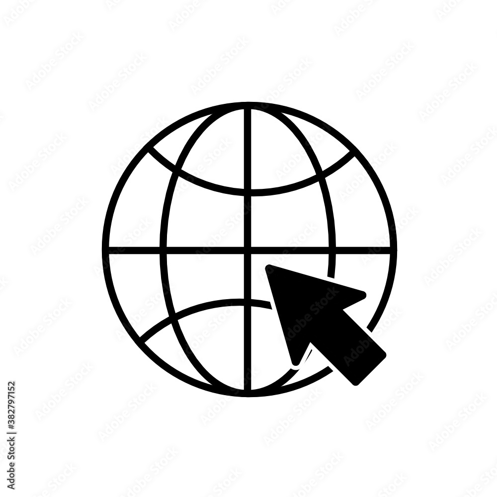 nternet. go to website symbol icon illustration