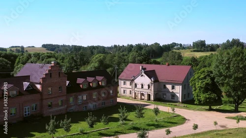 Wallpaper Mural Historic buildings in Priluki town, Belarus. Distillery, Brewery. The Estate of the Chapskies in the Village Priluki
 Torontodigital.ca