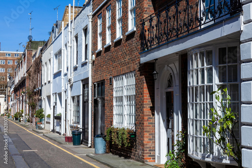 Sticker Mews house residential apartments in Marylebone London England UK which are conv