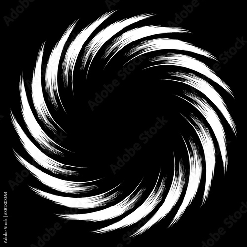 Spiral Helix, volute and vortex shape. Swirl, twirl, twist rotation vector illustration. eps 10