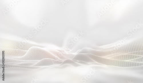 Fotografi Abstract white technology background