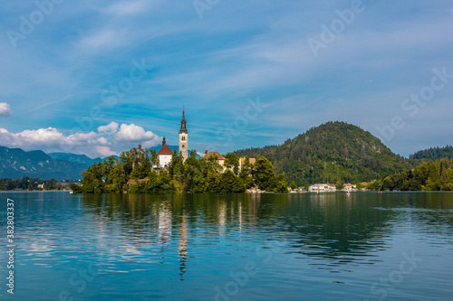 The Bled lake in Slovenia, summer time. © Zimu