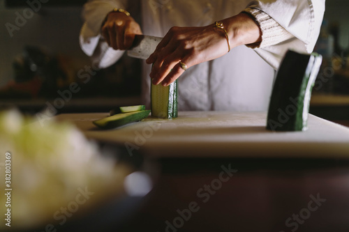 person working in the kitchen