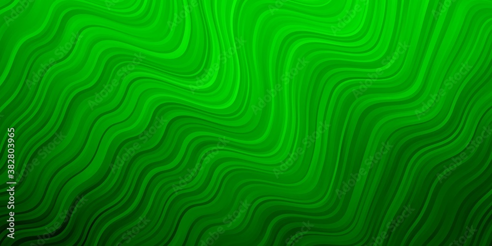 Light Green vector pattern with lines. Bright sample with colorful bent lines, shapes. Template for your UI design.