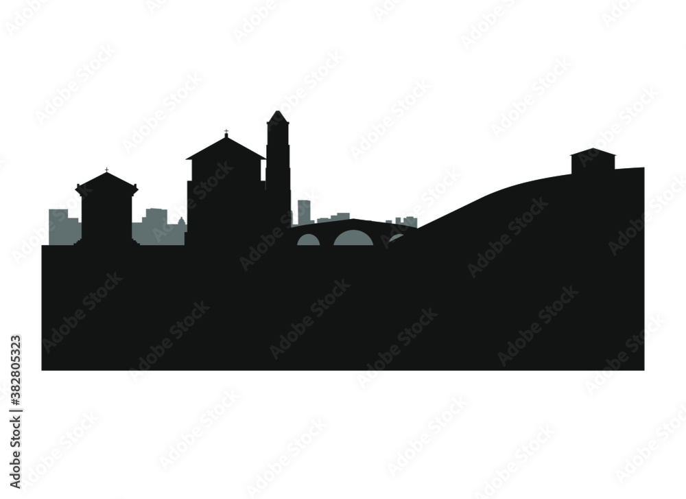 Potenza city skyline in Italy. 