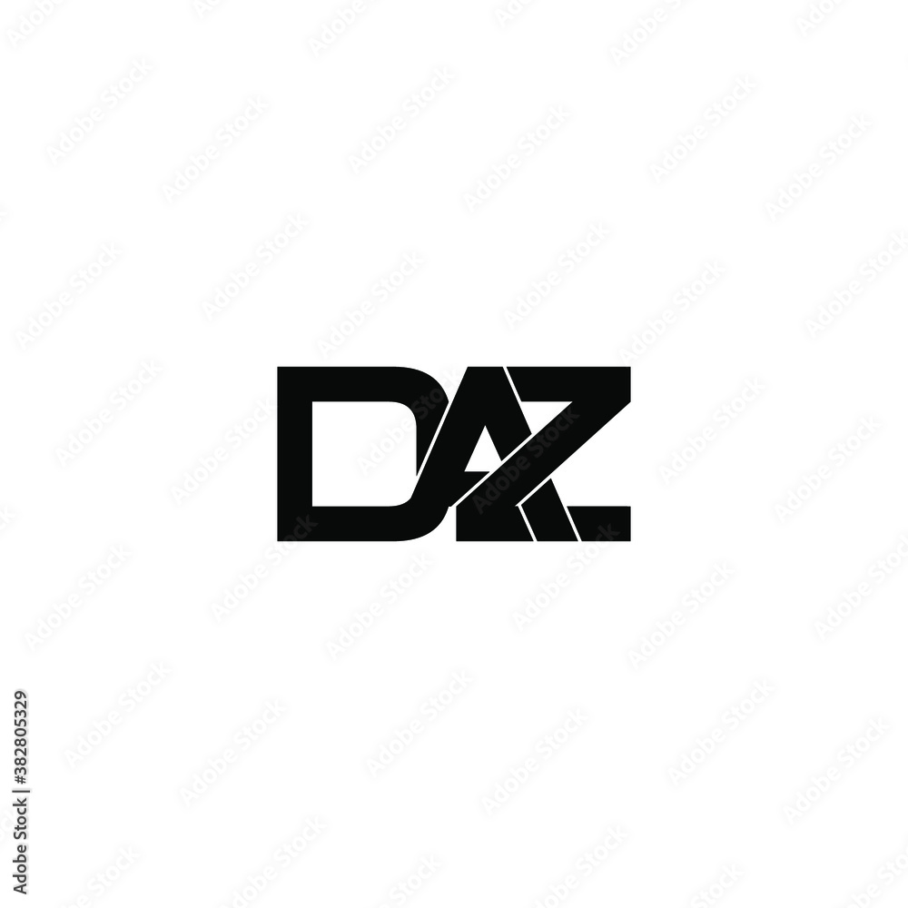 Obraz premium daz letter original monogram logo design
