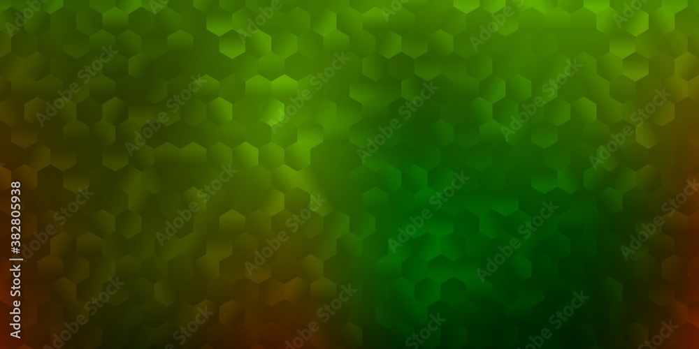 Dark green, yellow vector pattern with abstract shapes. Dark green, yellow vector pattern with abstract shapes.