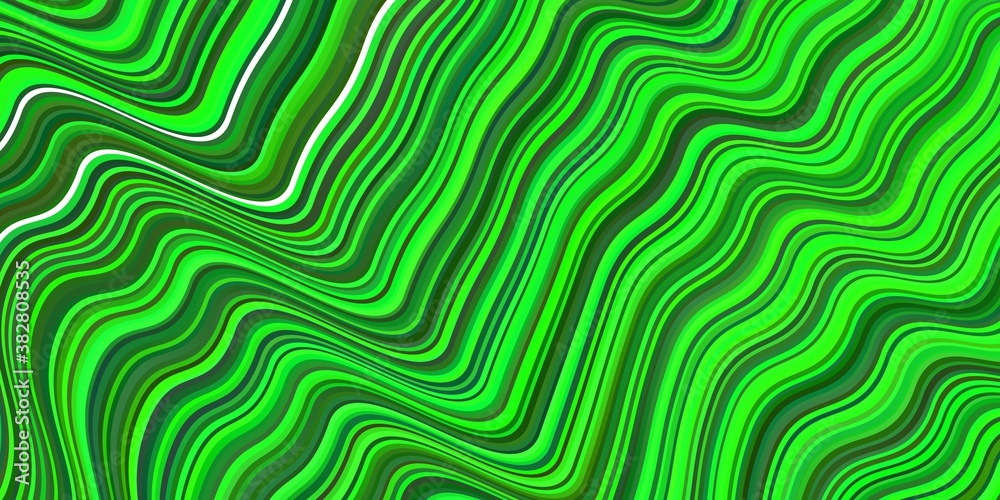 Light Green vector texture with bent lines. Light Green vector texture with bent lines.