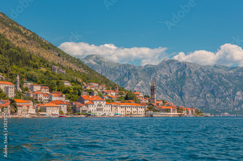 Perast, a small town at the bayside in Kotor, Montenegro.