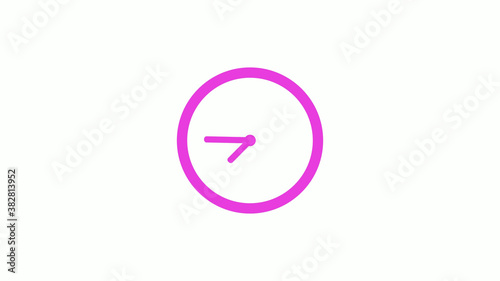 Free Download New pink color circle clock icon without trick,New clock icon on white background - GFXLoad