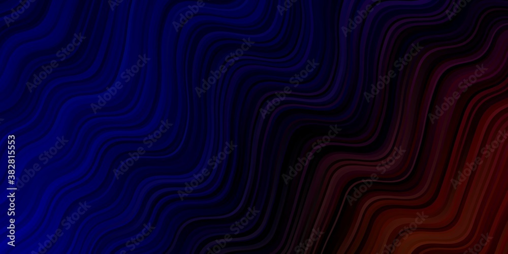 Dark Blue, Yellow vector template with curves. Abstract illustration with bandy gradient lines. Template for your UI design. Dark Blue, Yellow vector template with curves. Abstract illustration with bandy gradient lines. Template for your UI design.