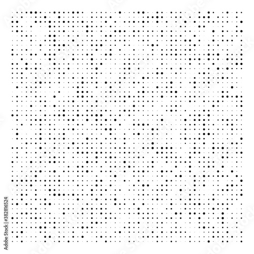 Halftone dots, dotted pattern. Pointillist, pointillism vector illustration. Speckles textire