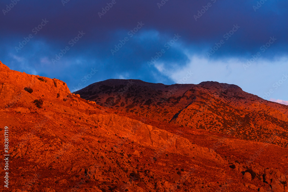 Sunset, Sierra de las Nieves National Park, Málaga, Andalusia, Spain, Europe