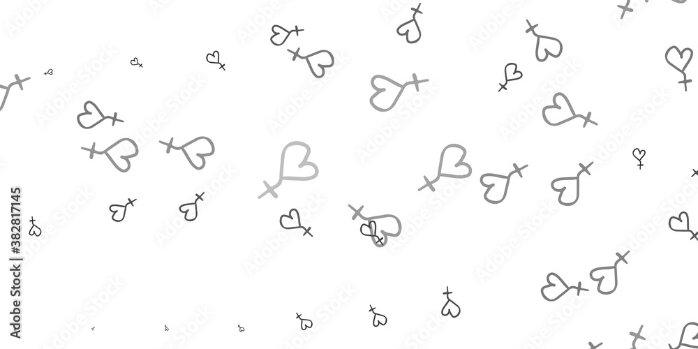 Light Gray vector pattern with feminism elements. Light Gray vector pattern with feminism elements.