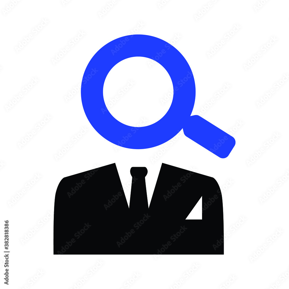 search businessman vector icon illustration search businessman vector icon illustration