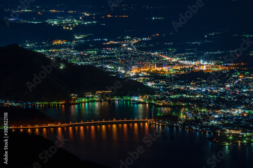 night view of the city