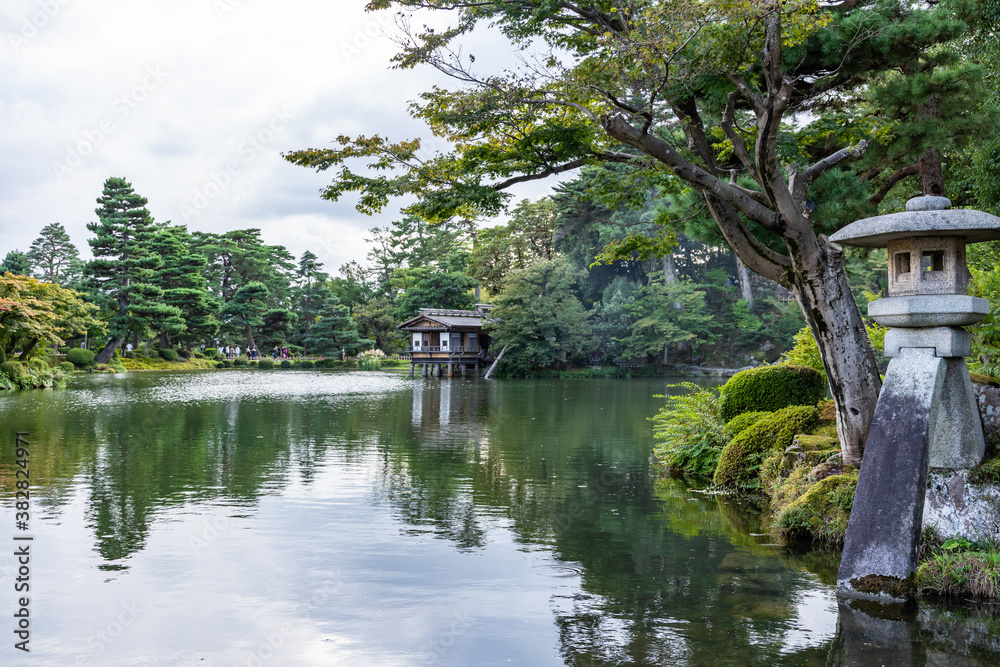 Kanazawa Kenrokuen garden in Japan
