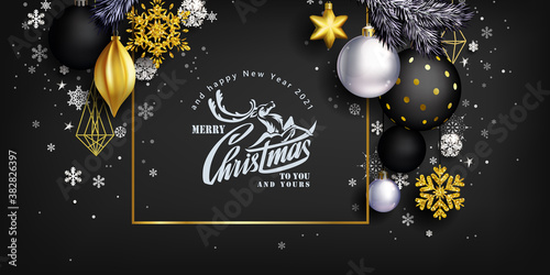 Black Christmas modern composition 1