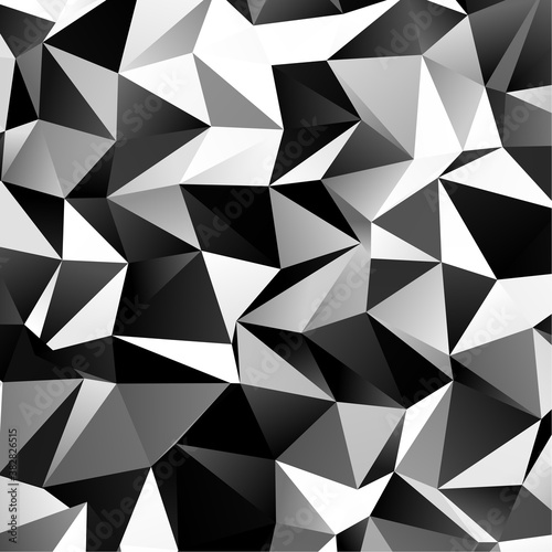 Low poly triangular, triangles vector background. Shatter, crumple effect. Chaotic glass pane