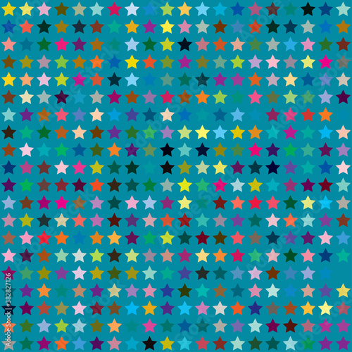 Repeatable star background, star pattern. Seamless starry wrapping paper pattern.