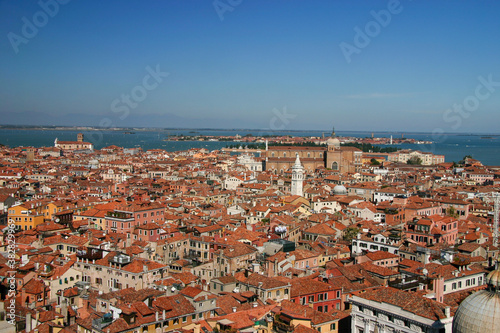 Panorama view of Venice city, Italy