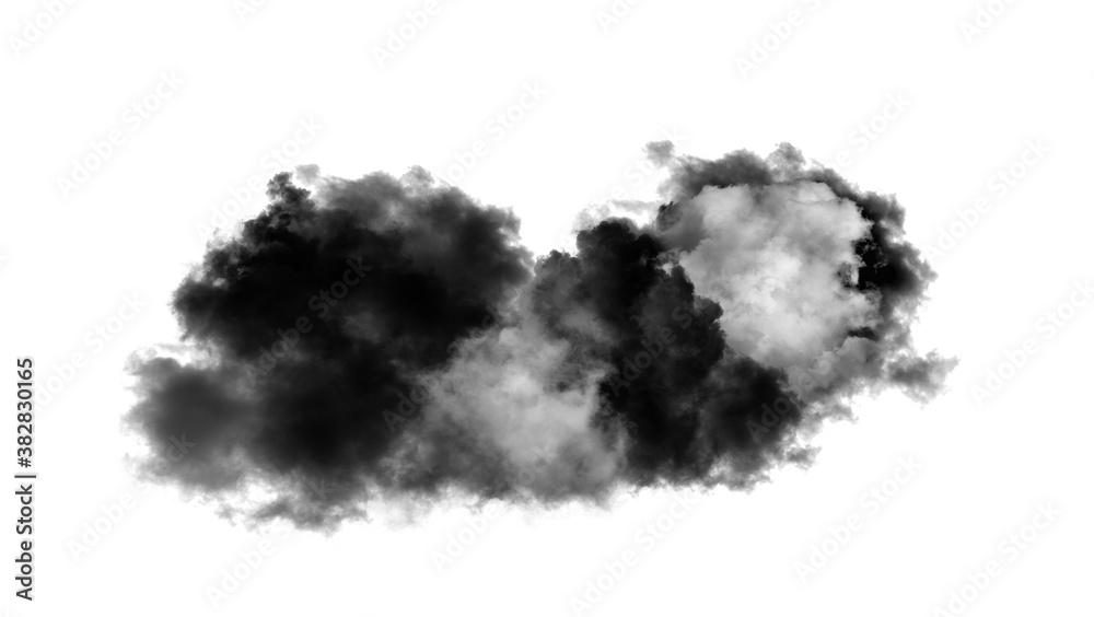 smoke on white background