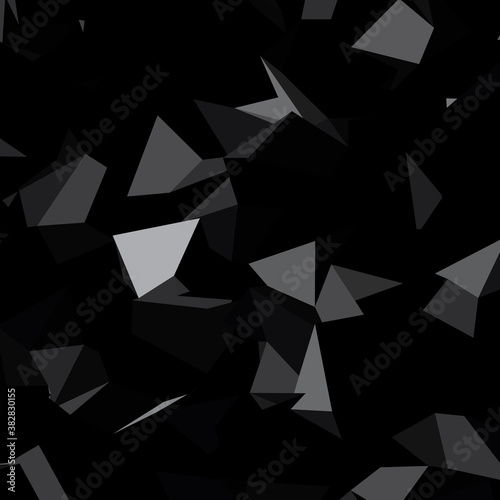 Low poly triangular, triangles vector background. Shatter, crumple effect. Chaotic glass pane