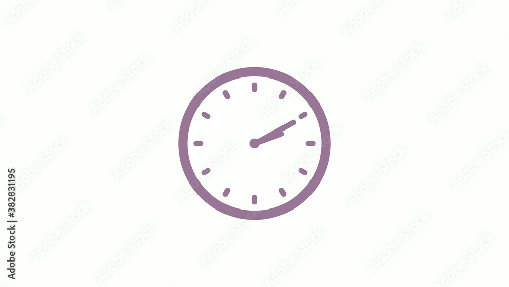 Pink gray circle 12 hours clock icon on white background,clock icon Pink gray circle 12 hours clock icon on white background,clock icon