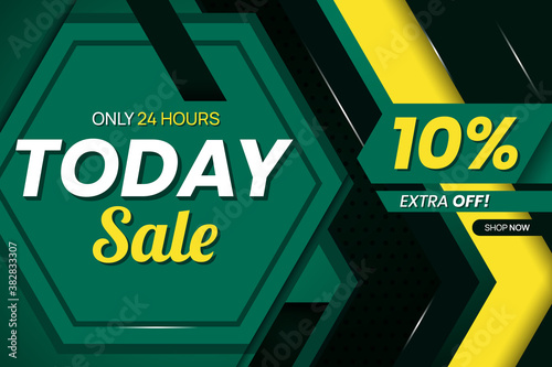 Wallpaper Mural Vector graphic of Modern Mega Sale 10 Percent Banner Template. Perfect for Retail, Brochure, Banner, Business, Selling, etc Torontodigital.ca