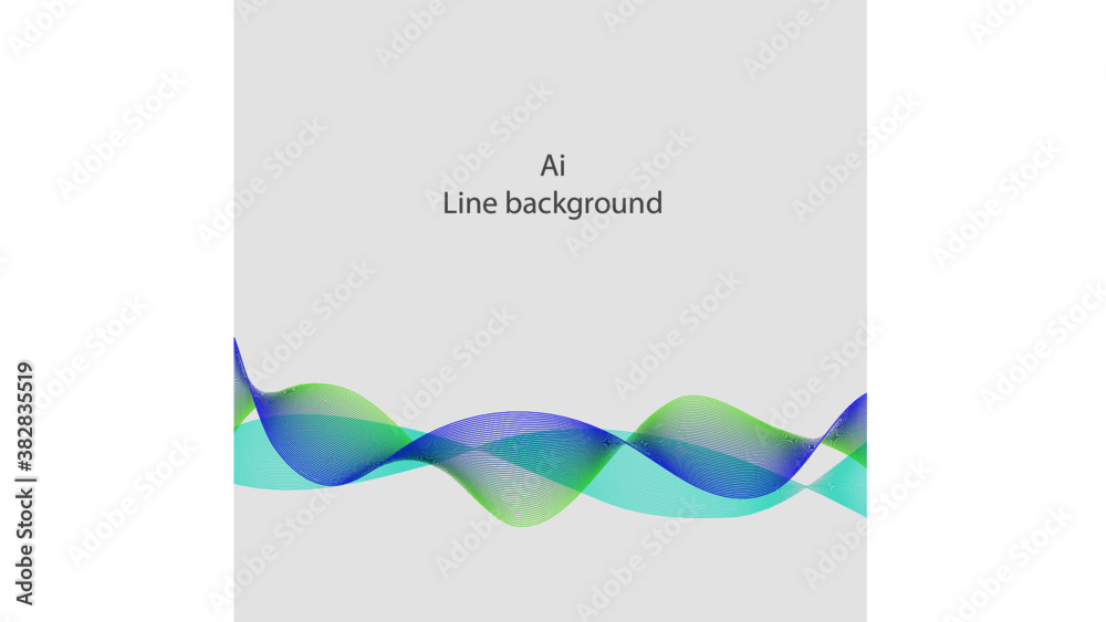 Fototapeta premium Wave Abstract vector background, transparent waved lines for brochure, website, flyer design.