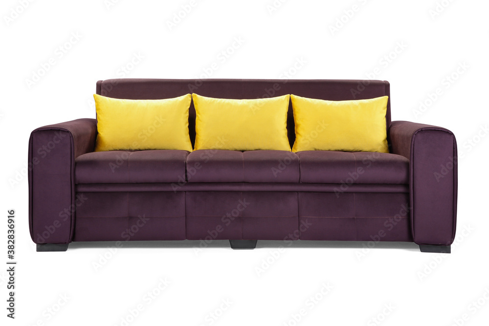 Modern comfortable furniture on white background . front view Modern comfortable furniture on white background . front view