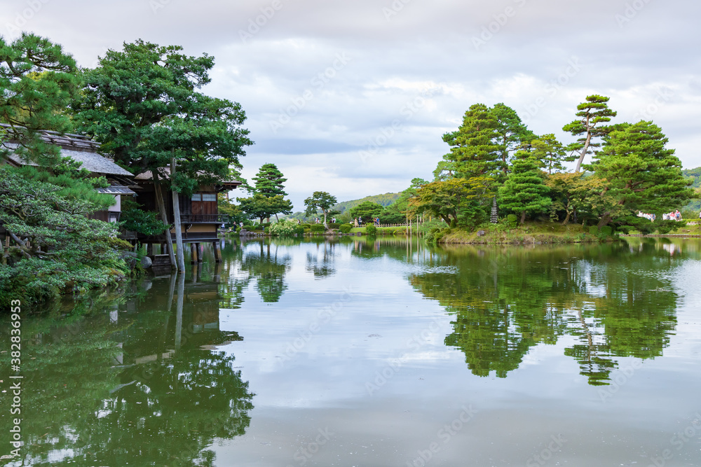 Kanazawa Kenrokuen garden in Japan