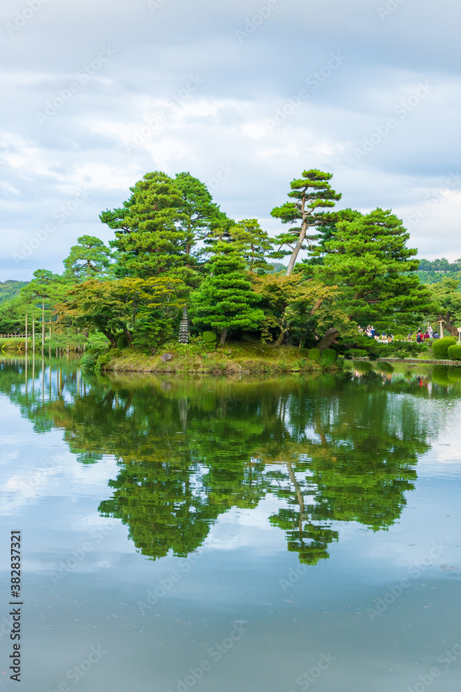 Kanazawa Kenrokuen garden in Japan